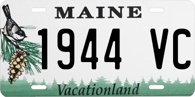 ME license plate 1944VC