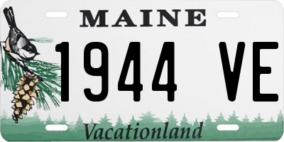 ME license plate 1944VE