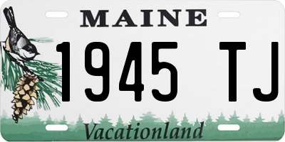 ME license plate 1945TJ