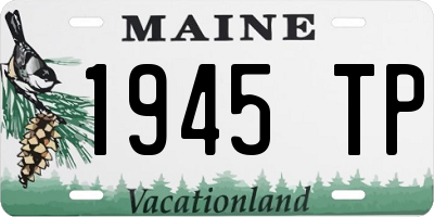 ME license plate 1945TP