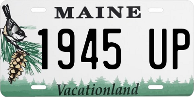 ME license plate 1945UP