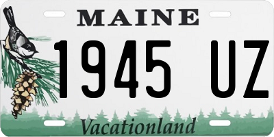 ME license plate 1945UZ