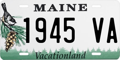 ME license plate 1945VA