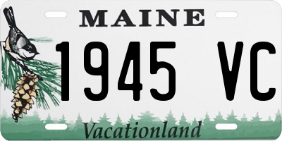 ME license plate 1945VC