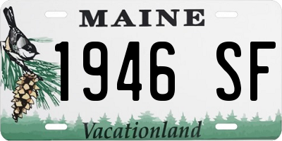 ME license plate 1946SF