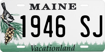 ME license plate 1946SJ