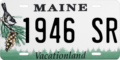 ME license plate 1946SR