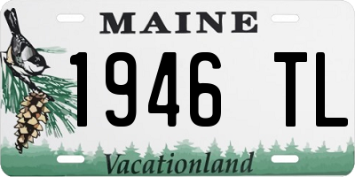 ME license plate 1946TL