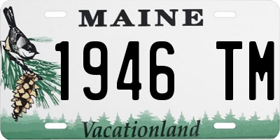 ME license plate 1946TM