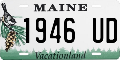 ME license plate 1946UD