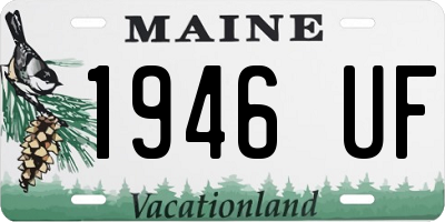 ME license plate 1946UF