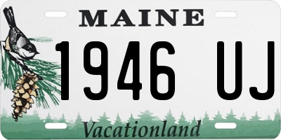 ME license plate 1946UJ