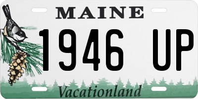 ME license plate 1946UP