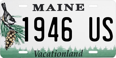 ME license plate 1946US
