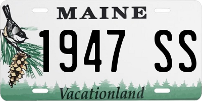 ME license plate 1947SS