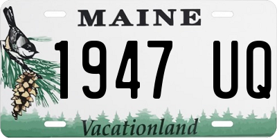 ME license plate 1947UQ