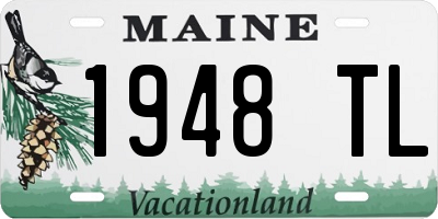 ME license plate 1948TL