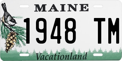 ME license plate 1948TM