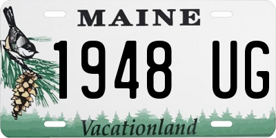 ME license plate 1948UG