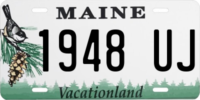 ME license plate 1948UJ