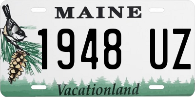 ME license plate 1948UZ