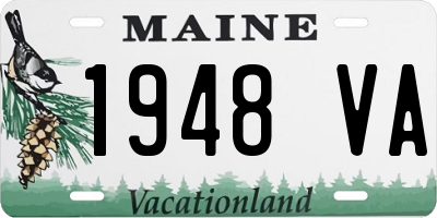ME license plate 1948VA