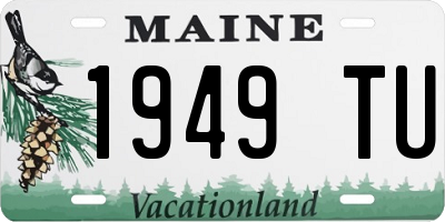 ME license plate 1949TU