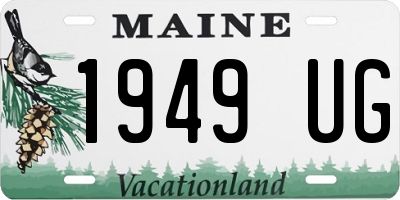 ME license plate 1949UG