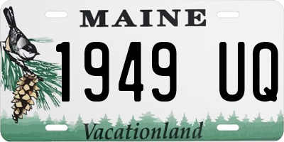 ME license plate 1949UQ