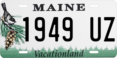 ME license plate 1949UZ