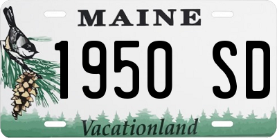 ME license plate 1950SD