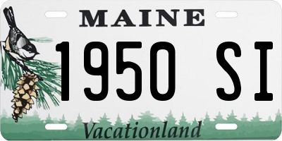 ME license plate 1950SI