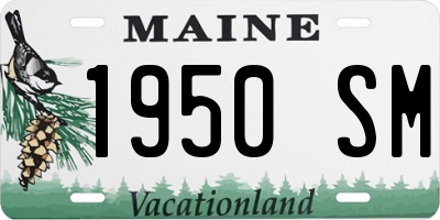 ME license plate 1950SM