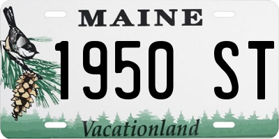 ME license plate 1950ST