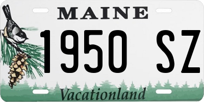 ME license plate 1950SZ