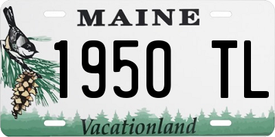 ME license plate 1950TL