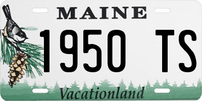 ME license plate 1950TS