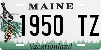 ME license plate 1950TZ