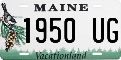 ME license plate 1950UG