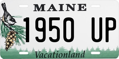 ME license plate 1950UP