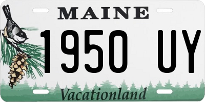 ME license plate 1950UY