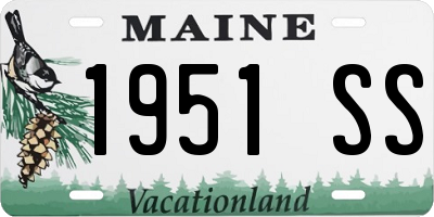 ME license plate 1951SS