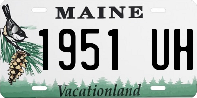 ME license plate 1951UH