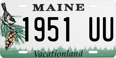 ME license plate 1951UU