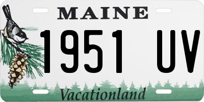 ME license plate 1951UV