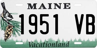 ME license plate 1951VB