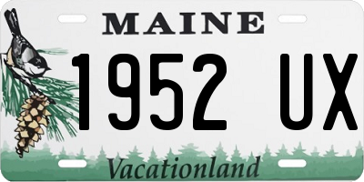 ME license plate 1952UX