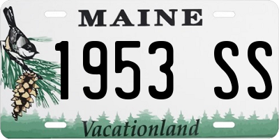 ME license plate 1953SS