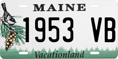 ME license plate 1953VB