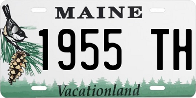 ME license plate 1955TH